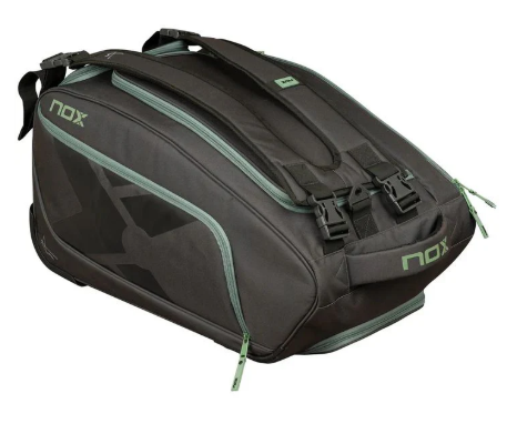NOX AT10 COMPETITION Trolley Padel Bag - 60l - Black, Sage Green