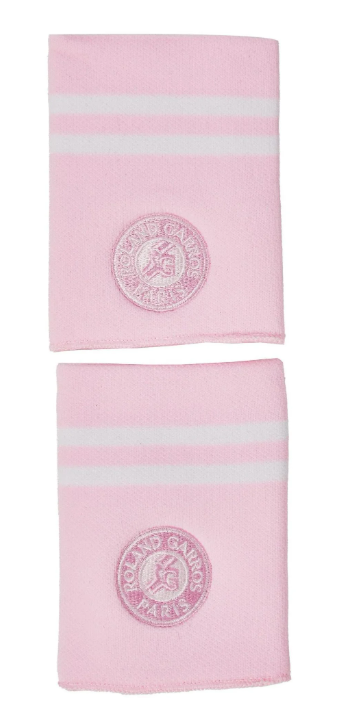 Roland Garros Doublewide Wristband Pink