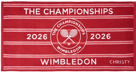 WIMBLEDON 2026 PLAYER TOWEL - rot