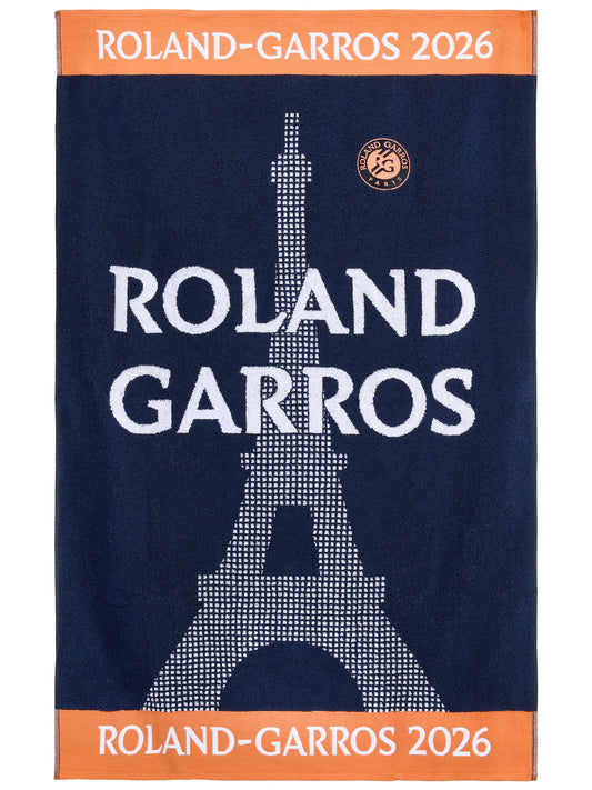 Roland Garros 2026 Official Players Handtuch Marineblau